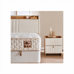 BAMBI - Ensemble de lit tapissier H3 Cappadoce – Confort Ultime, Technologie Intelligente et Rangement Caché