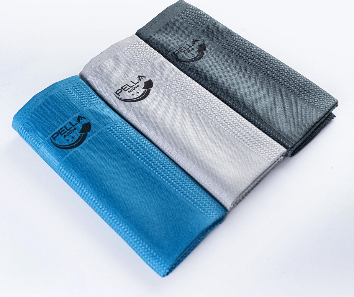 PELLA ACTIVE-New Active formula 3 cleaning cloths-microfiber cloth-streak-free-pella cloth-car cloth-miracle cloth-window cloth-chlorine-proof-polishing products