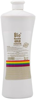 Bio Keratin Gold 1000 ml - Brazilian keratin straightening - professional hair care for smooth, shiny and healthy hair