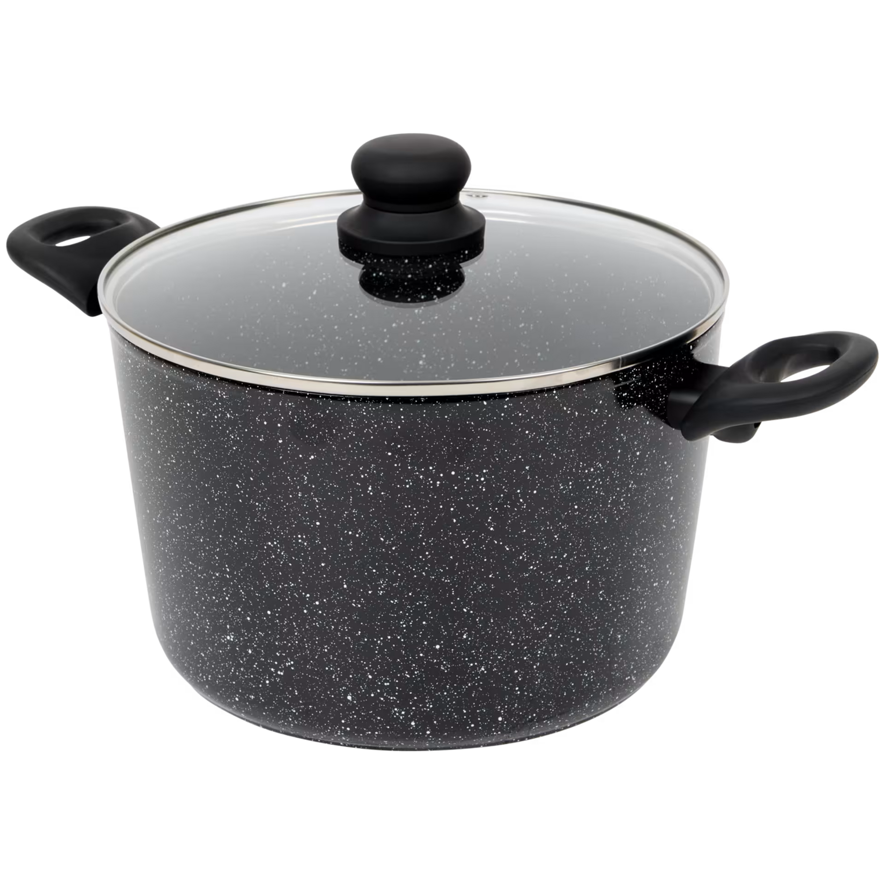 Ceramic Marble Soup Pot - 24 cm