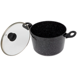 Ceramic Marble Soup Pot - 24 cm