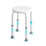 Adjustable Rotating Shower Stool - 360° Swivel Bathroom Safety Chair with Aluminium Frame