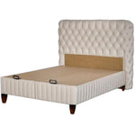 Lit coffre Fluffy avec matelas et sommier, lit avec rangement, ensemble complet avec matelas orthopédique 7 zones avec surmatelas, hypoallergénique, respirant, hauteur de couchage 67 cm