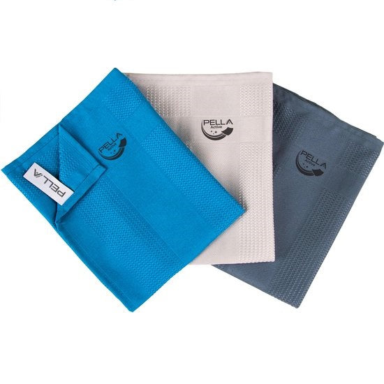 PELLA ACTIVE-New Active formula 3 cleaning cloths-microfiber cloth-streak-free-pella cloth-car cloth-miracle cloth-window cloth-chlorine-proof-polishing products