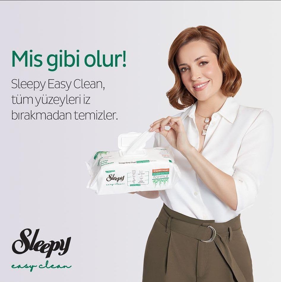 Sleepy Easy Clean 6 x 100 moist wipes (600 sheets in total)
