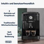 De'Longhi Magnifica S ECAM11.112.B Automatic Coffee Machine with Milk Frother - Bean to Cup Espresso Maker for Cappuccinos and Lattes