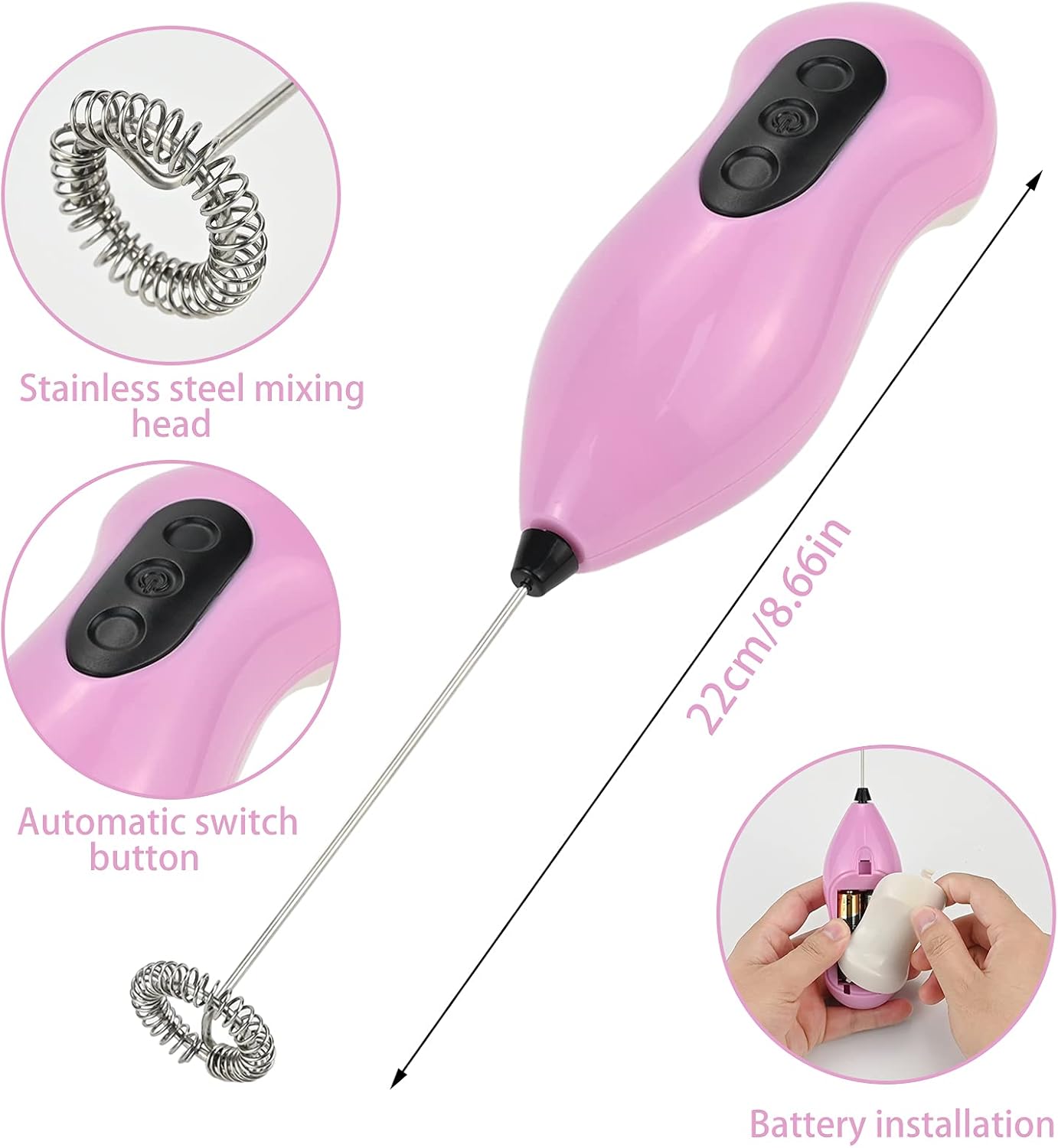 Portable Automatic Milk Frother - Battery Operated