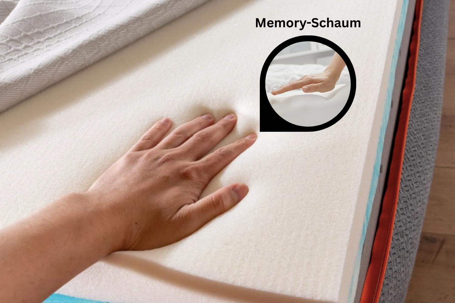 BSS Bedding Matelas Elite 22 cm – Matelas Mousse à Mémoire de Forme 7 Zones, Orthopédique, Soulage la Pression, Respirant et Antidérapant – Pour Dormeurs sur le Dos, le Côté et le Ventre