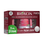 BIOXCIN FORTE Shampooing Anti-Chute Intense - Efficace & Rapide - Avec Bio Complex B11 - Testé Cliniquement - Croissance de Cheveux Plus Forts et Plus Épais (3 pcs)