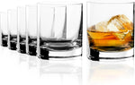 Crystal Whiskey Glasses Gift Set - Pack of 6