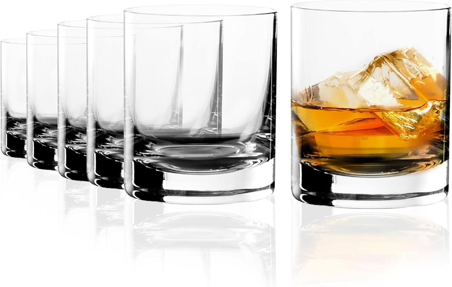Crystal Whiskey Glasses Gift Set - Pack of 6