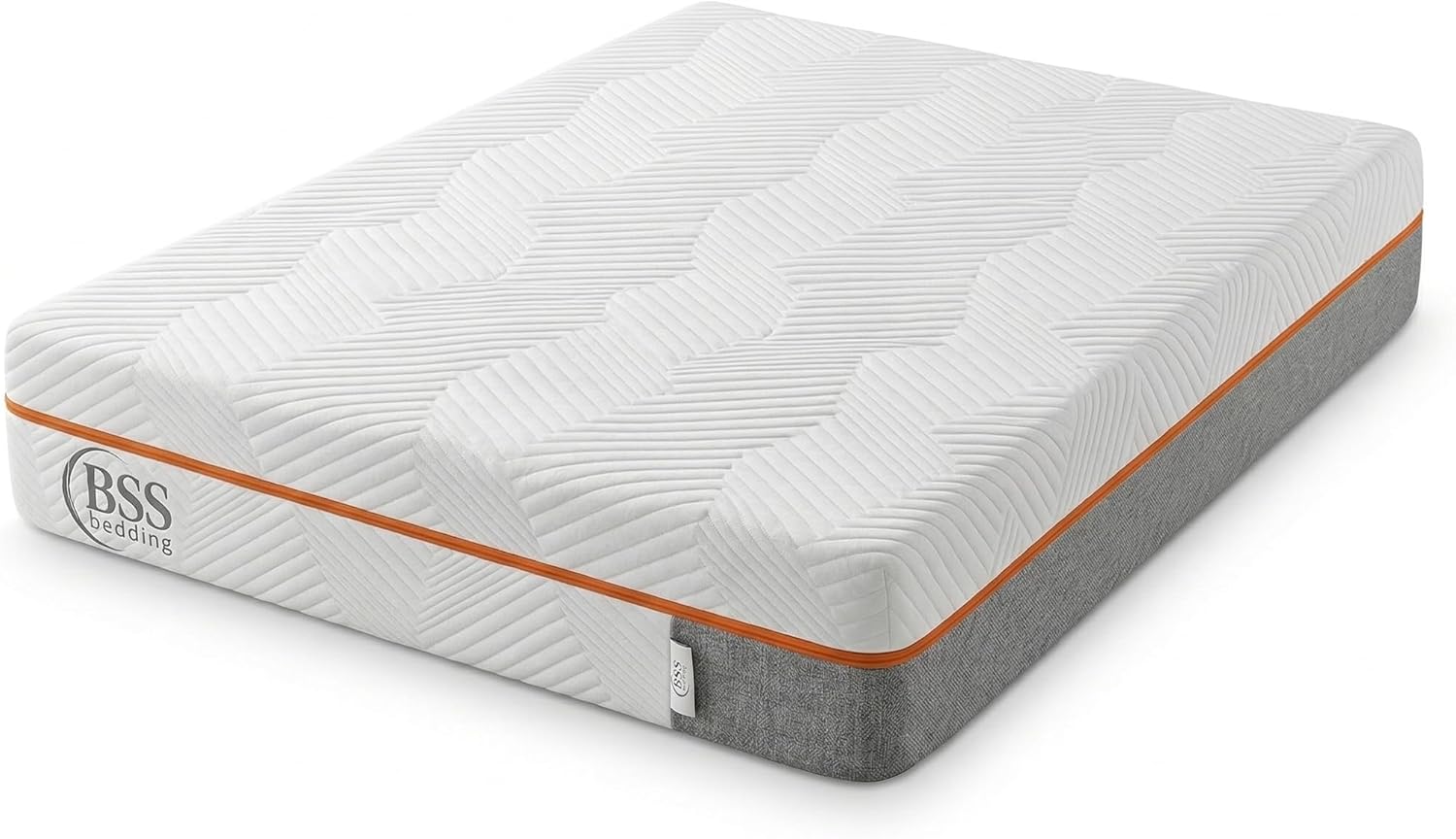 BSS Bedding Matelas Elite 22 cm – Matelas Mousse à Mémoire de Forme 7 Zones, Orthopédique, Soulage la Pression, Respirant et Antidérapant – Pour Dormeurs sur le Dos, le Côté et le Ventre