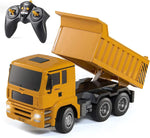 Camion benne télécommandé – 6 canaux entièrement fonctionnel avec lumières et sons – Échelle 1:28
