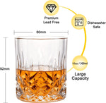 Crystal Whiskey Glasses Gift Set - Pack of 6