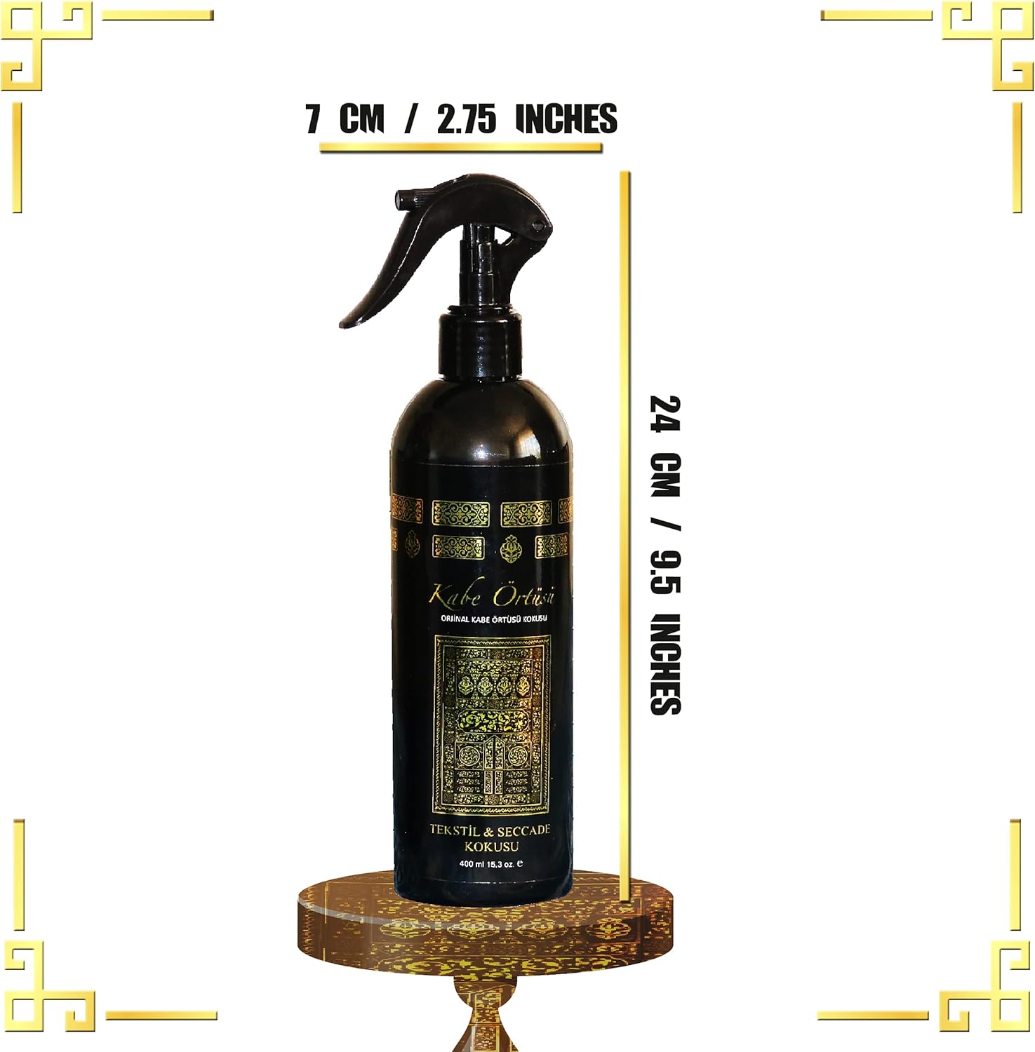 Sufi Kaaba Fragrance, Room Spray, Green, Kaaba Scent, Alcohol-Free