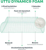 Oreiller à mémoire de forme - Conception ergonomique en sandwich avec hauteur réglable