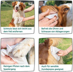 ZIPY 350 stuks vochtige doekjes voor honden, parfumvrij, voor poten, oren, billen en lichaam, 20 x 22 cm