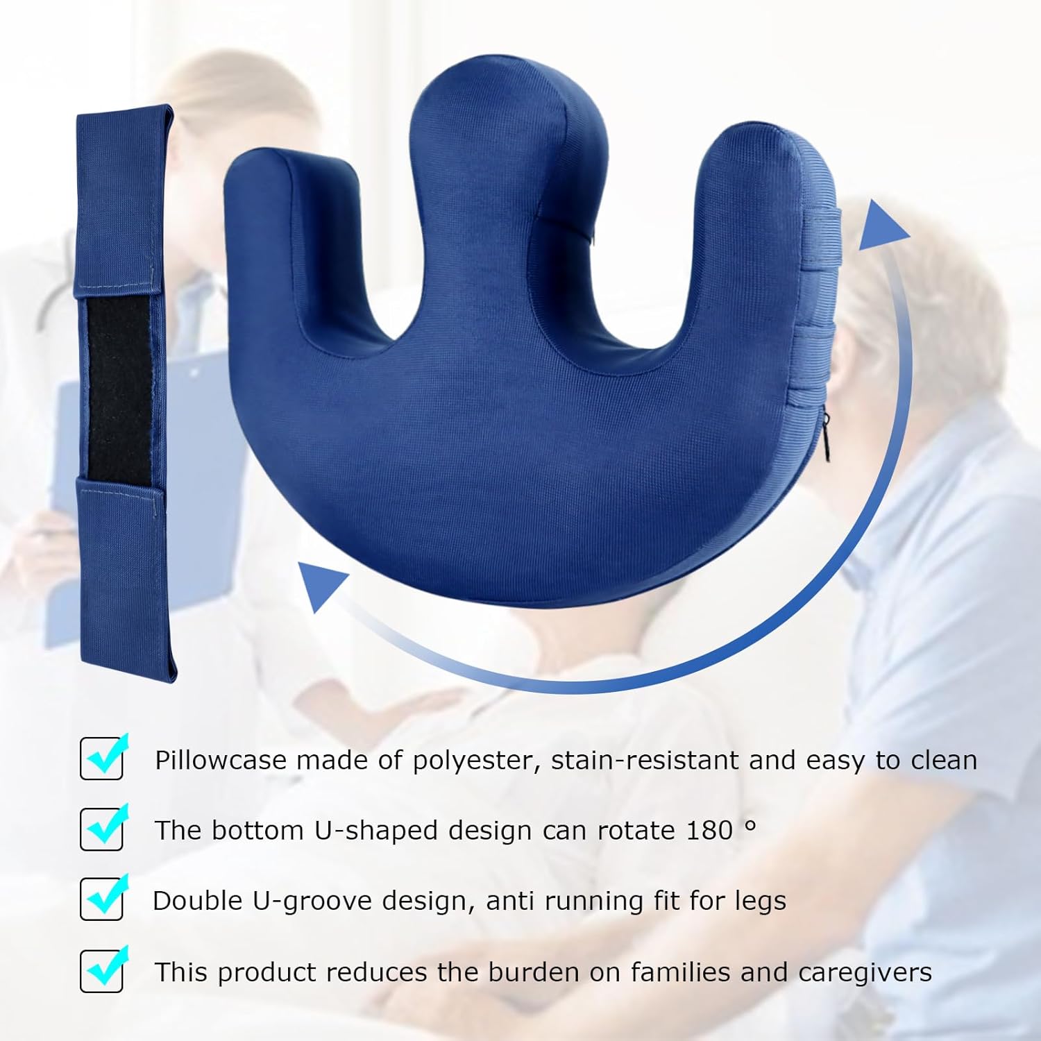 Anti-Bedsore Positioning Device - Pressure Relief Cushion for Bedridden Patients and Hemiplegia