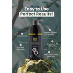 Shampoing Teinture Cheveux Noirs 400ml - Couverture 100% des Cheveux Gris en 5-10 Minutes, Résultats Professionnels & Qualité Salon, Couleur & Shampoing 2-en-1, Ne Tache Pas la Peau, Pour Hommes & Femmes