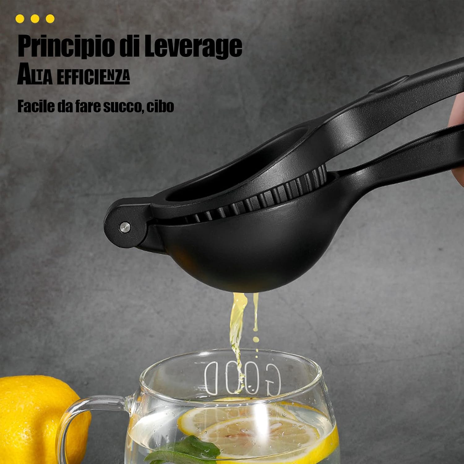Manual Lemon Squeezer - Stainless Steel & Aluminium