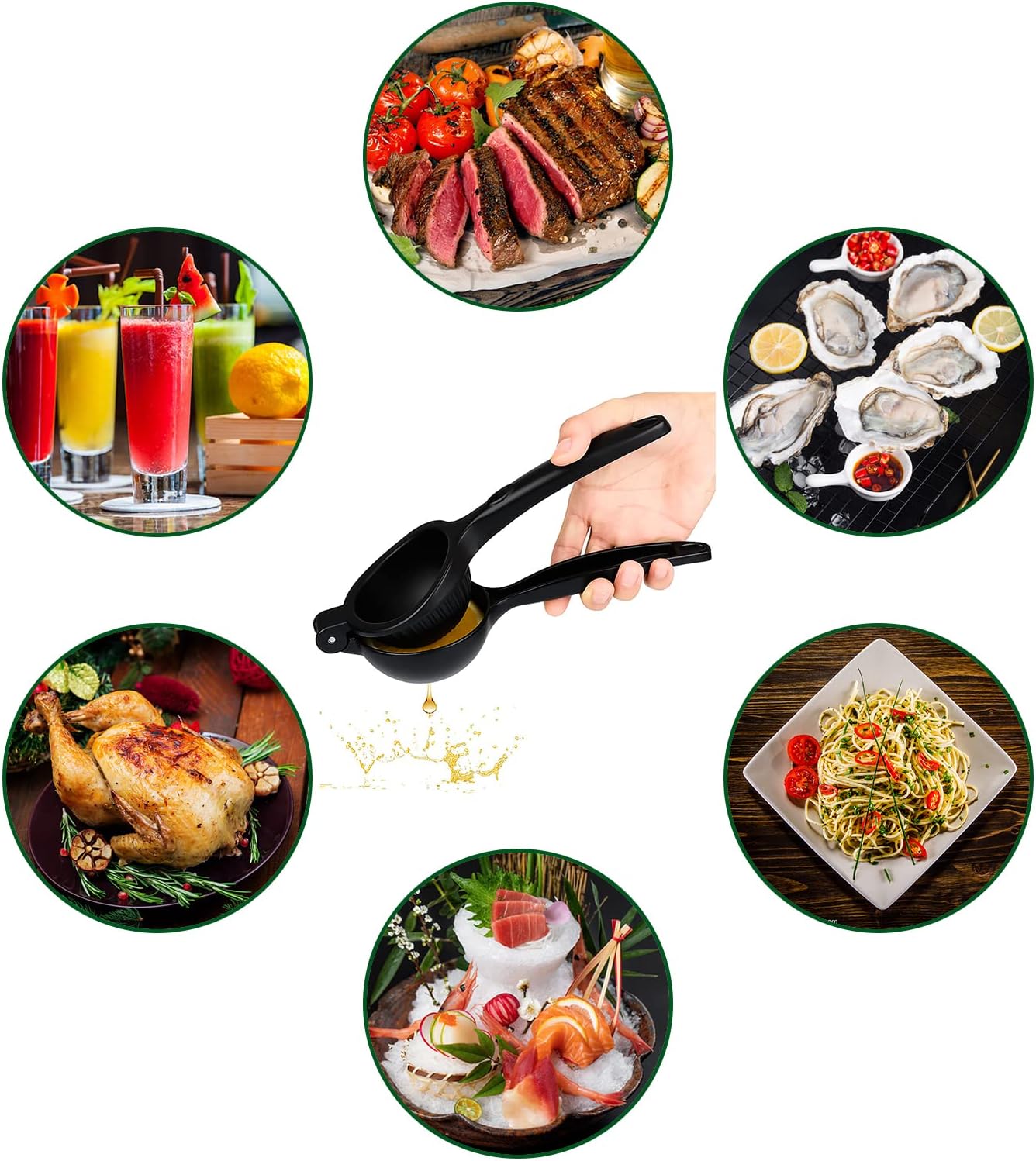 Manual Lemon Squeezer - Stainless Steel & Aluminium