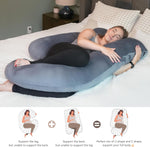 Pregnancy Pillow - Full Body U-Shape Maternity Support Pillow for Side Sleepers