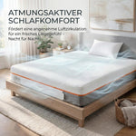 BSS Bedding Matelas Elite 22 cm – Matelas Mousse à Mémoire de Forme 7 Zones, Orthopédique, Soulage la Pression, Respirant et Antidérapant – Pour Dormeurs sur le Dos, le Côté et le Ventre