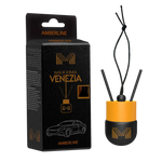 MAXXIMA VENEZIA Désodorisant de Voiture à Suspendre – Diffuseur de Parfum Décoratif avec Bâtonnets et Cordon – Désodorisant de Voiture Élégant pour Rétroviseur – Divers Parfums
