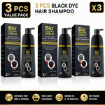 Shampoing Teinture Cheveux Noirs 400ml - Couverture 100% des Cheveux Gris en 5-10 Minutes, Résultats Professionnels & Qualité Salon, Couleur & Shampoing 2-en-1, Ne Tache Pas la Peau, Pour Hommes & Femmes