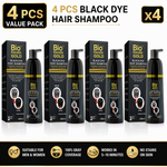 Shampoing Teinture Cheveux Noirs 400ml - Couverture 100% des Cheveux Gris en 5-10 Minutes, Résultats Professionnels & Qualité Salon, Couleur & Shampoing 2-en-1, Ne Tache Pas la Peau, Pour Hommes & Femmes