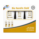 Bio Keratin Gold Set, Shampooing, Kératine & Après-Shampooing - Lissant, Nourrissant - Kit de Soin Capillaire - Shampooing et Après-Shampooing