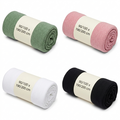 Jersey Fitted Sheet - Pack of 4 Colors