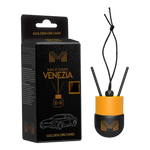 MAXXIMA VENEZIA Désodorisant de Voiture à Suspendre – Diffuseur de Parfum Décoratif avec Bâtonnets et Cordon – Désodorisant de Voiture Élégant pour Rétroviseur – Divers Parfums
