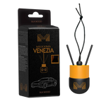 MAXXIMA VENEZIA Désodorisant de Voiture à Suspendre – Diffuseur de Parfum Décoratif avec Bâtonnets et Cordon – Désodorisant de Voiture Élégant pour Rétroviseur – Divers Parfums
