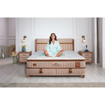 BAMBI - Matelas Hybride de Luxe Biosalt 33 cm – Ressorts Ensachés & Hyper Foam, Fermeté Moyenne H3, Soutien Orthopédique, Matelas Respirant en Tissu Premium