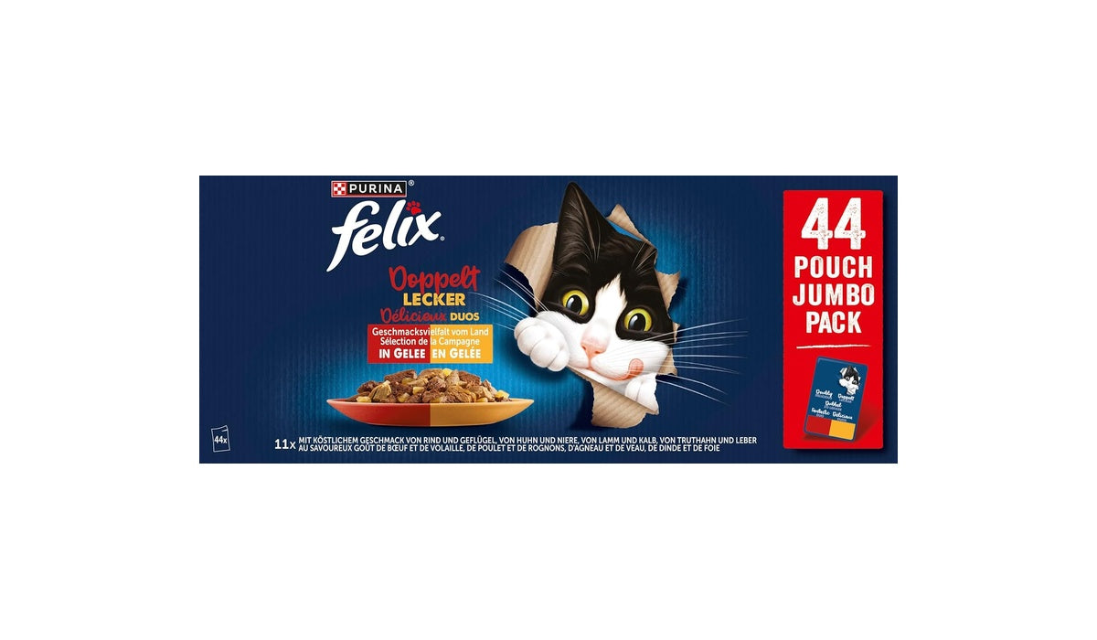 Aliments pour chats FELIX Aussi bon qu'il en a l'air en gelée - Pack découverte pour chats