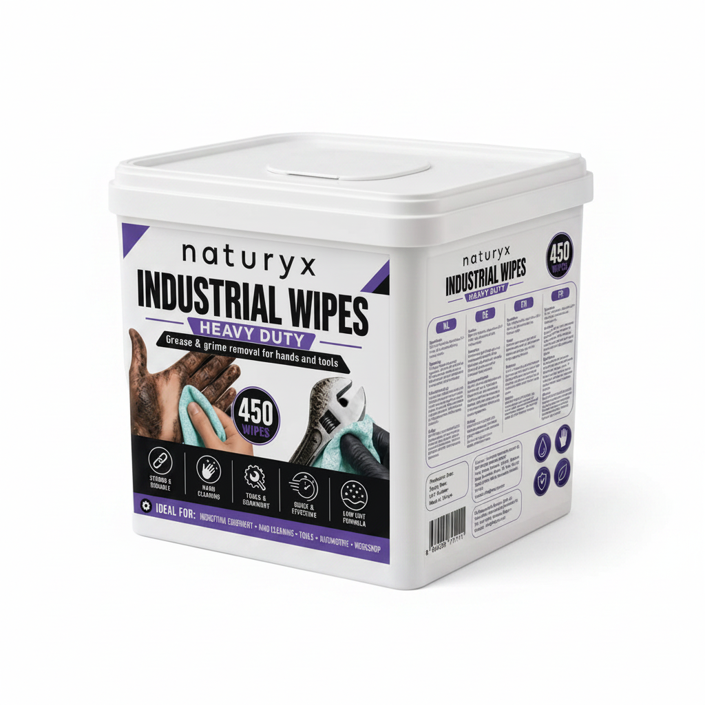 Naturyx Industrial Wipes Heavy Duty - White Background