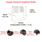 Bambi Kapok Naturel Boxspring Bed Set H3 with Storage, Headboard & Pocket Spring Mattress