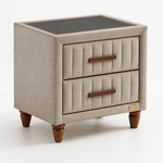 Bambi Kapok Naturel Boxspring Bed Set H3 with Storage, Headboard & Pocket Spring Mattress