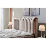 Bambi Kapok Naturel Boxspring Bed Set H3 with Storage, Headboard & Pocket Spring Mattress