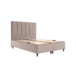 BAMBI - Ensemble de lit tapissier Golden Prime H3 – Lit de luxe avec rangement, matelas à ressorts ensachés premium et tête de lit rembourrée douce