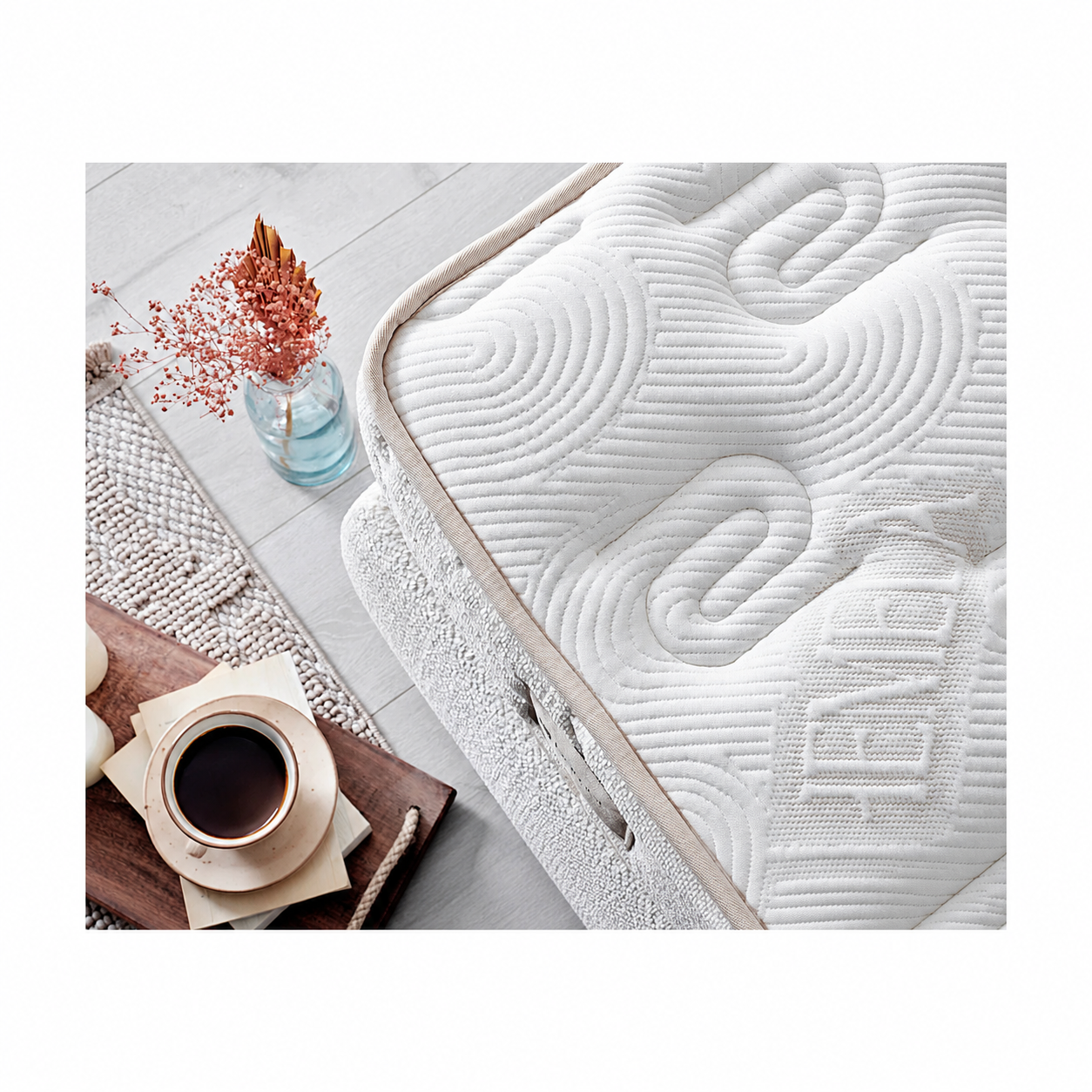 BAMBI Bohemela Boxspring Bed Set H3 | 7-Zone Mattress & Storage