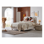 BAMBI Bohemela Boxspring Bed Set H3 | 7-Zone Mattress & Storage
