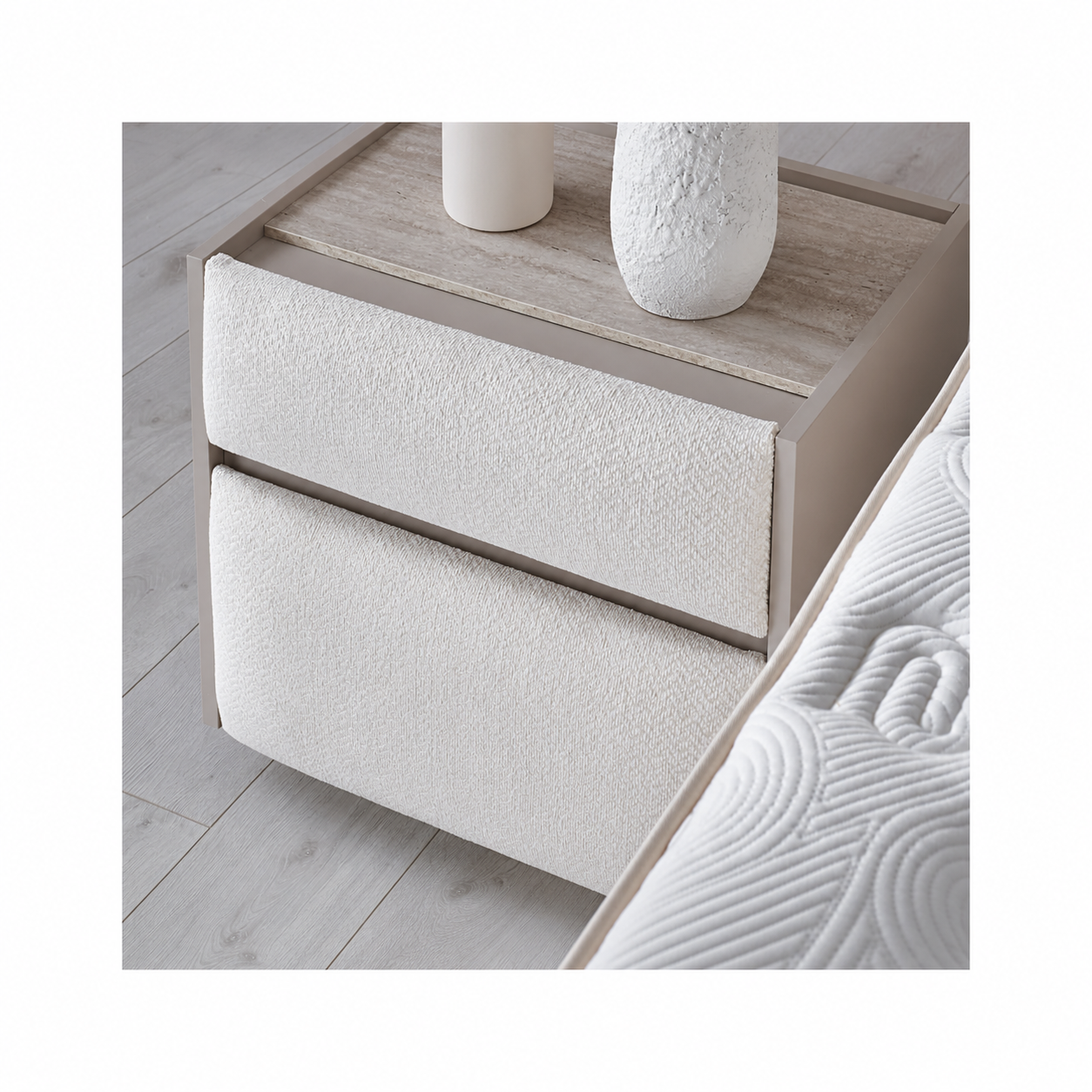 BAMBI Bohemela Boxspring Bed Set H3 | 7-Zone Mattress & Storage